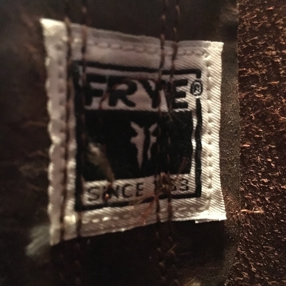 Frye Women Brown Leather Harness Motorcycle Boots - Picture 6 of 6